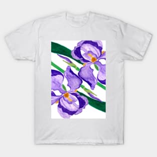 Diagonal Purple Iris T-Shirt